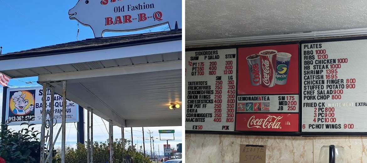 Stinson's Bar-B-Que Menu