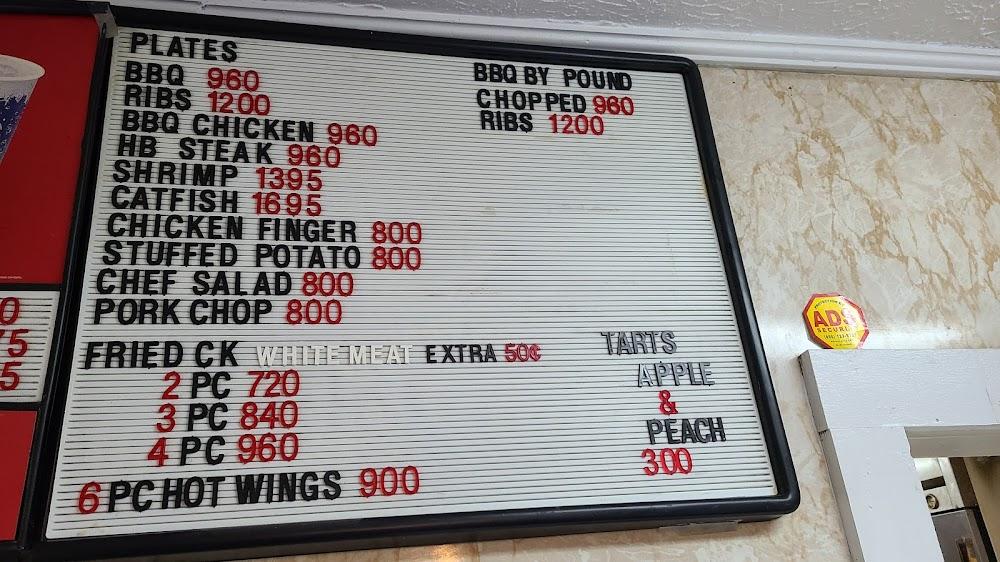 Stinson's Bar-B-Que Menu image 2