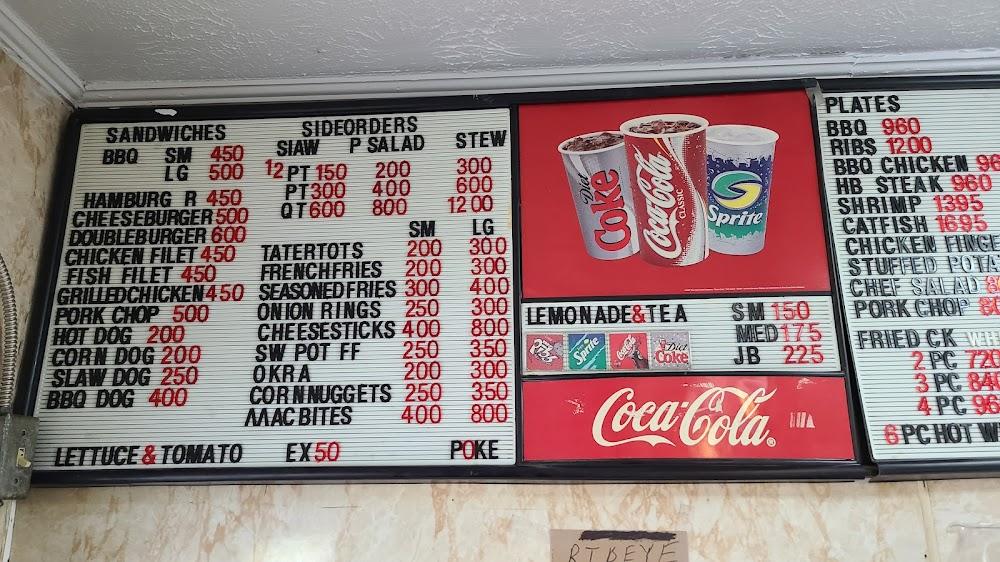 Stinson's Bar-B-Que Menu image 3